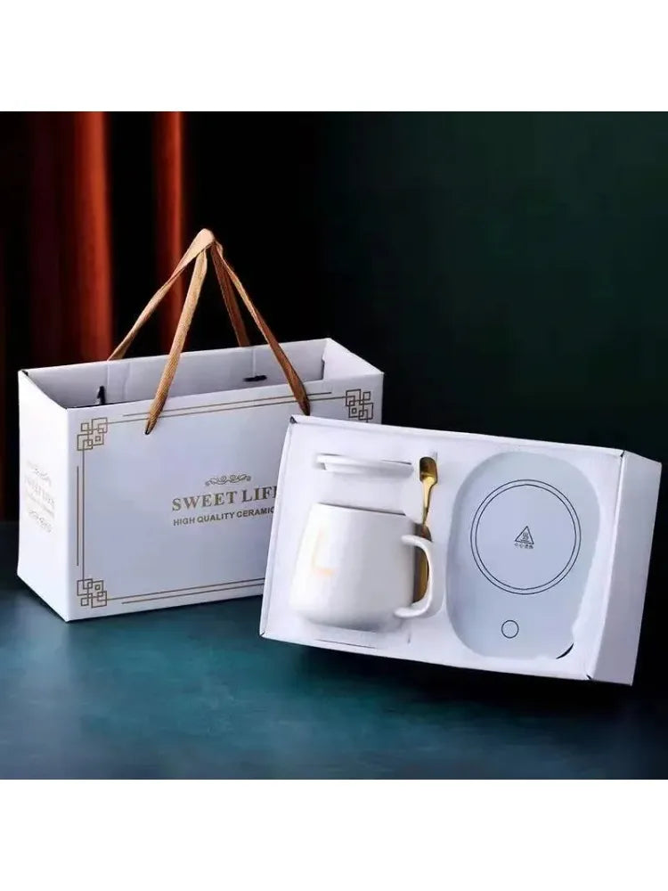 Ceramic cup with Spoon and Storage Bag