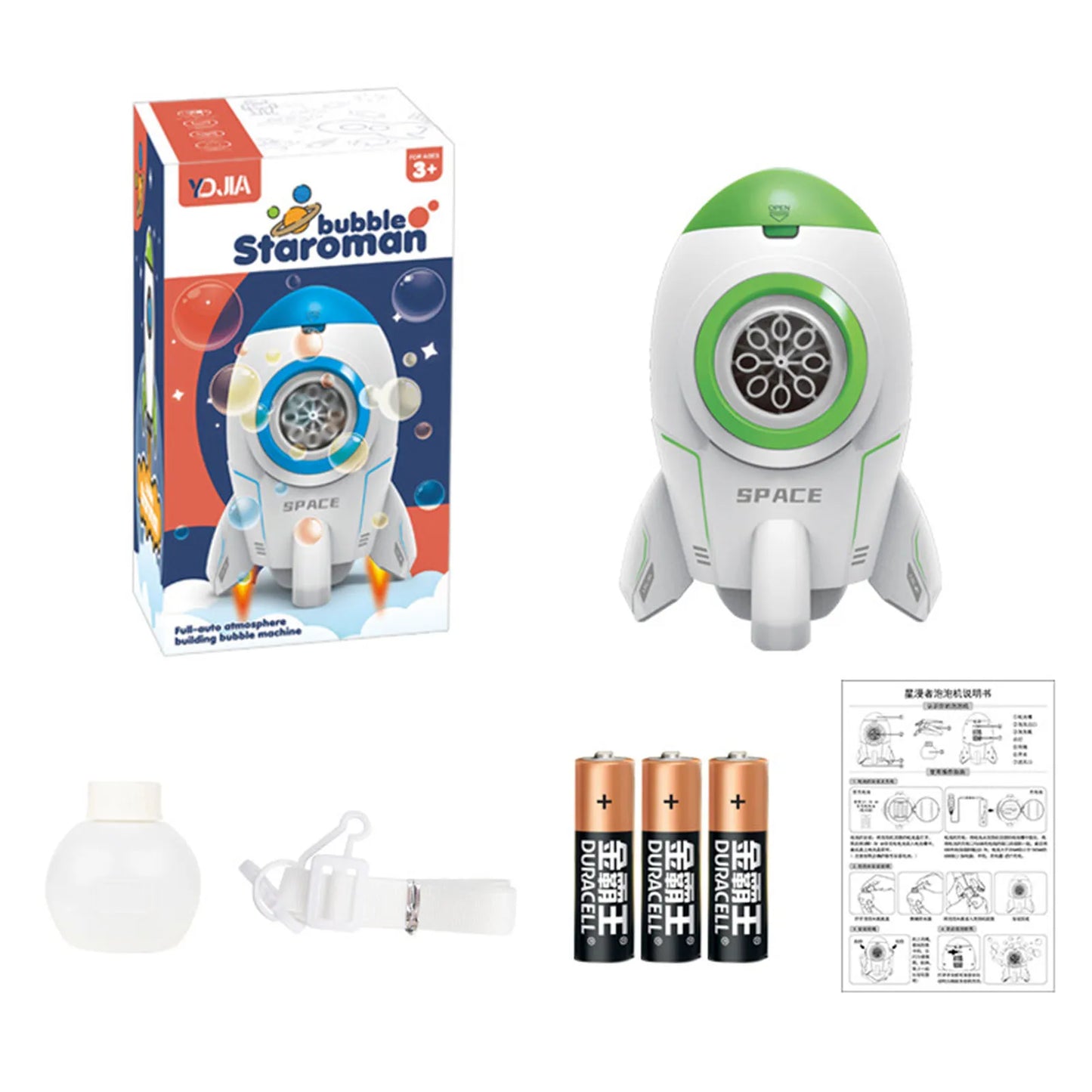 Rocket Launcher Bubble Machine